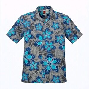 No Fear Vintage, Y2K Streetwear, 90s Skater, Hibiscus Print, Rare Russian Tag